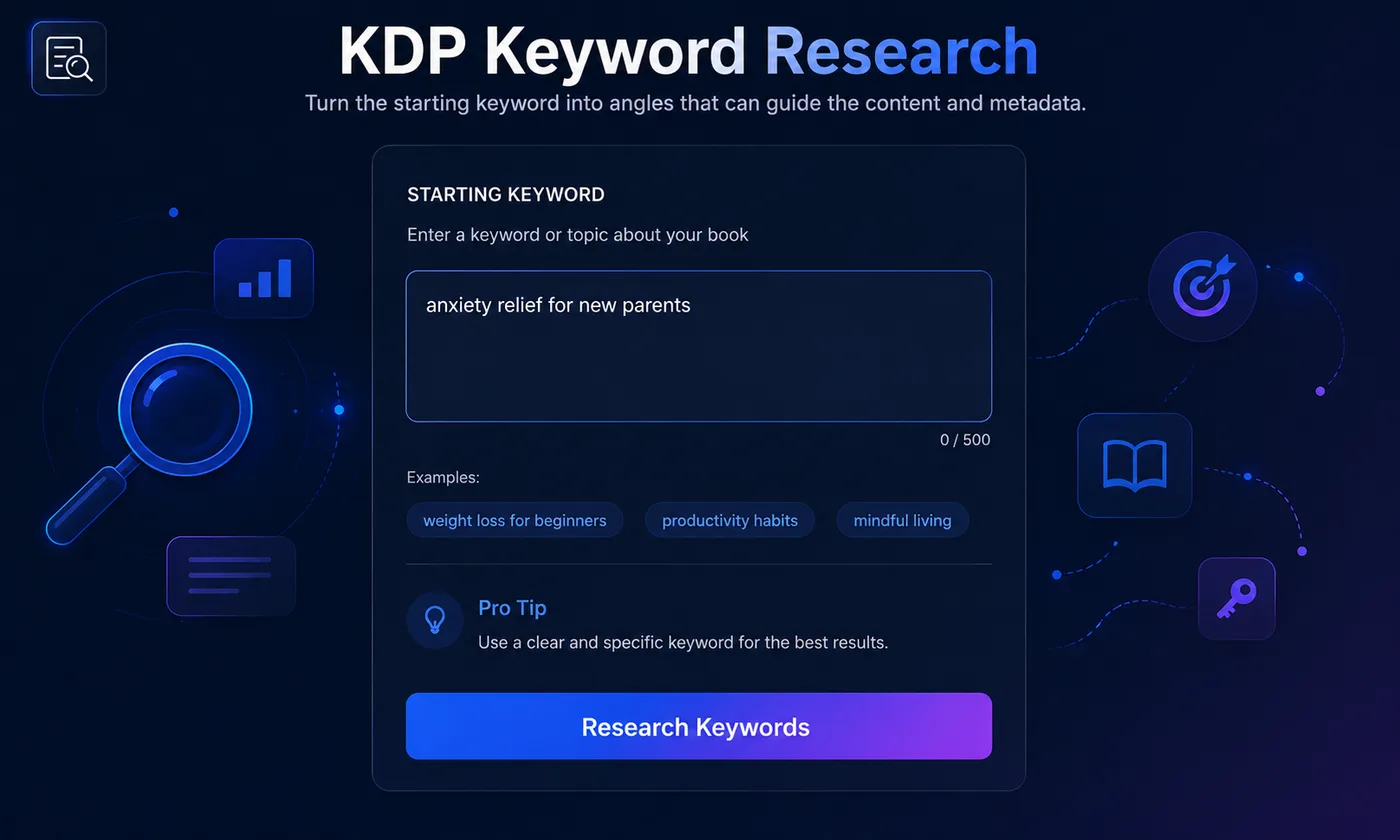 KDP Keyword Research Feature