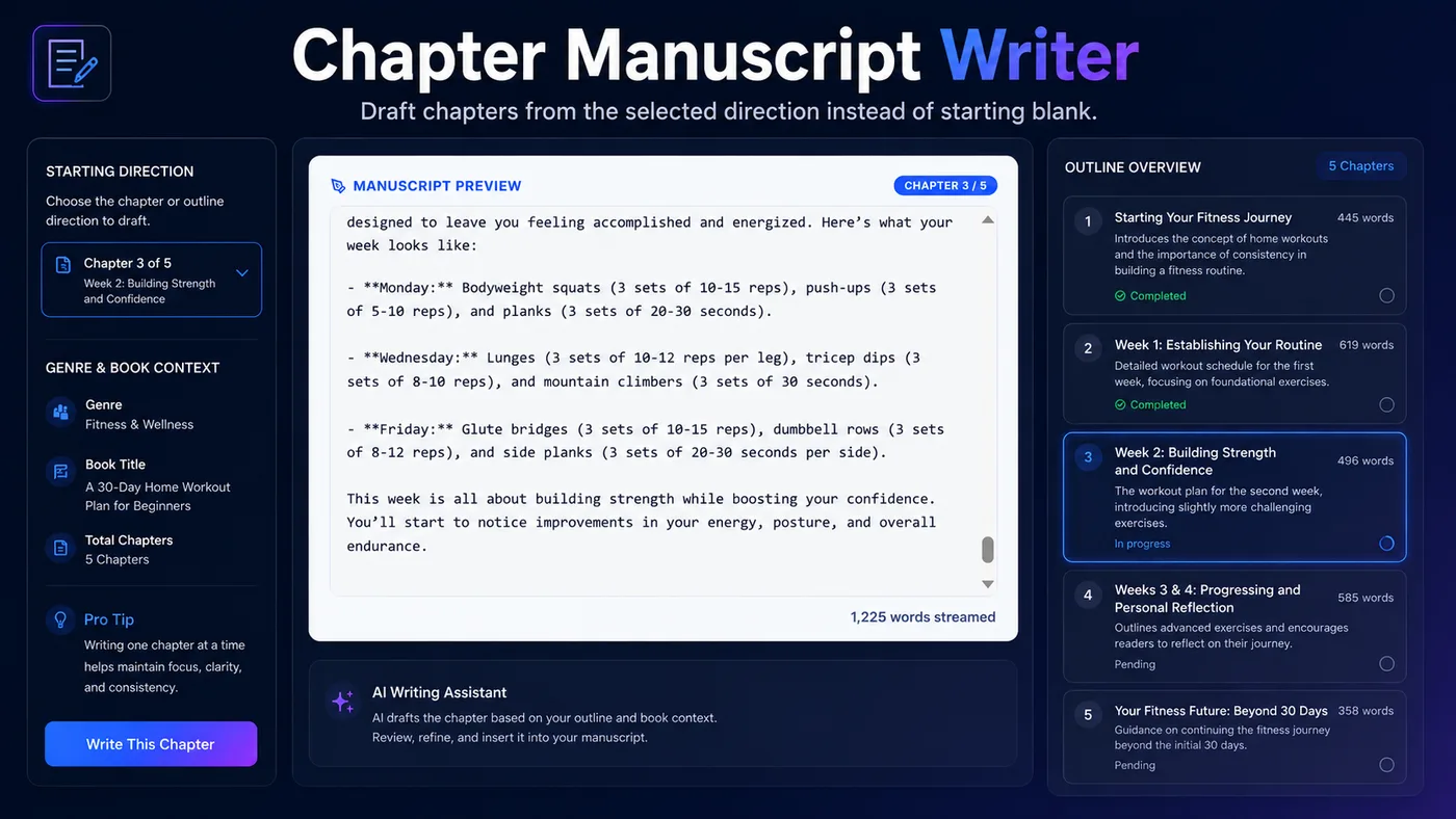 Chapter Manuscript Writer