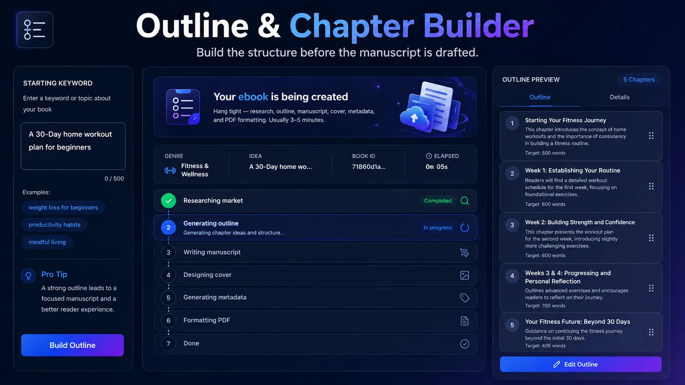 Outline & Chapter Builder
