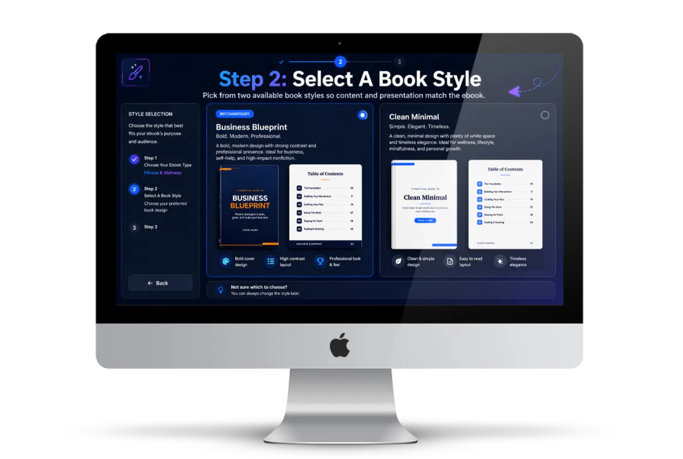 Select Your Book Style